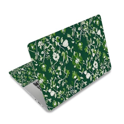 DINKY Laptop Skin Sticker Cover Decal, 12-15.6 inch Laptop Notebook Vinyl Skin Sticker Chromebook Cover Protector, Green Art Leaf - color: Green Art Leaf
