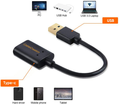 CableCreation 2Pack USB C Female to USB Male Adapter, 5Gbps USB3.1 to USB C Adapter Compatible with Laptops, Logitech StreamCam, etc - style: Cable Adapter-2Pack