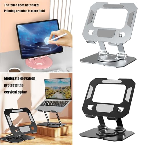 360 Degree Laptop Stand Adjustable Ergonomic Computer Stand for Desk Portable Laptop Risers Holder Notebook Mount