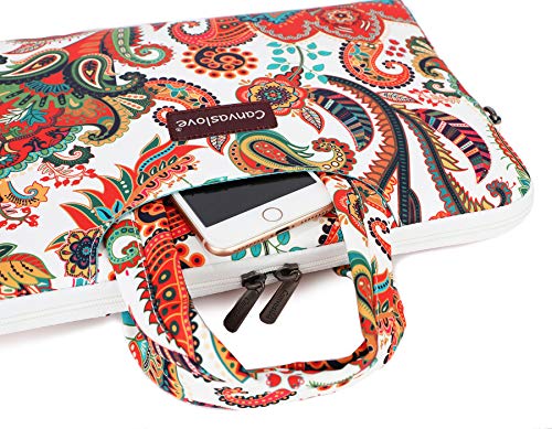 Paisley Pattern Lightweight Waterproof Laptop Shoulder Bag Sleeve Case for MacBook Pro 16 inch and 15.6 inch-16 inch Laptop - color: Paisley