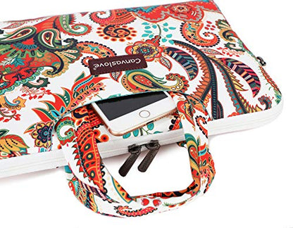 Paisley Pattern Lightweight Waterproof Laptop Shoulder Bag Sleeve Case for MacBook Pro 16 inch and 15.6 inch-16 inch Laptop - color: Paisley
