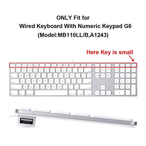 HRH Avid Pro Tools Functional Shortcuts Hot Keys Design Silicone Keyboard Skin Cover for iMac Keyboard G6 with NumberPaid Number pad A1243 MB110LL/B and MB110LL/A[US/EU Layout] - color: Z-Avid Pro Tools