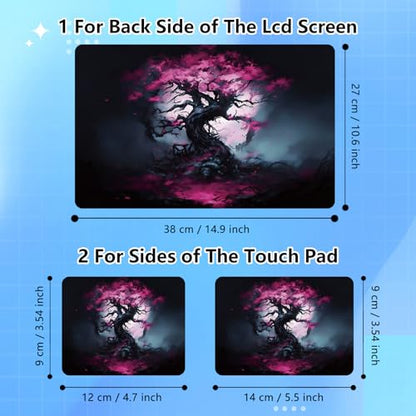 Universal Laptop Skin Sticker Decal for 11.6”12" 13" 13.3" 14" 15" 15.4" 15.6" Reusable Waterproof Scratch-Scratch Resistant Protective Vinyl Laptop Notebook Skin Stickers - Cherry Blossom Tree - color: Cherry blossom Tree