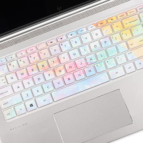 Keyboard Cover for HP Pavilion x360 14 & HP Laptop 14 14-dk 14m-dh 14-dq 14-fq 14-cd/ce/cf 14t-dh200 14-dq0052dx 14-dq2053cl 14-dk0002dx 14m-dh1003dx 14t-dq300 14m-cd0003dx 14-fq0013dx 14-cf0006dx - color: colors