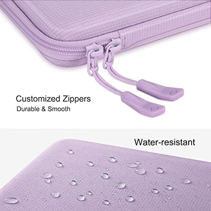 FINPAC 15.6-inch Hard Laptop Sleeve Case Lilac + Travel Electronic Bag Pink