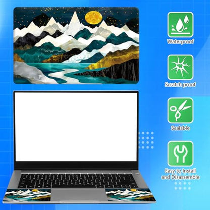 Universal Laptop Skin Sticker Decal for 11.6”12" 13" 13.3" 14" 15" 15.4" 15.6" Reusable Waterproof Scratch-Scratch Resistant Protective Vinyl Laptop Notebook Skin Stickers - Moon Mountain - color: Moon Mountain