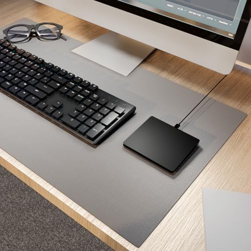 Ultra-Slim Aluminum Wired Touchpad, Large Touch pad with Glide Surface for Windows 10/11, Portable Trackpad with USB-C Nylon Cable for Laptop/Desktop