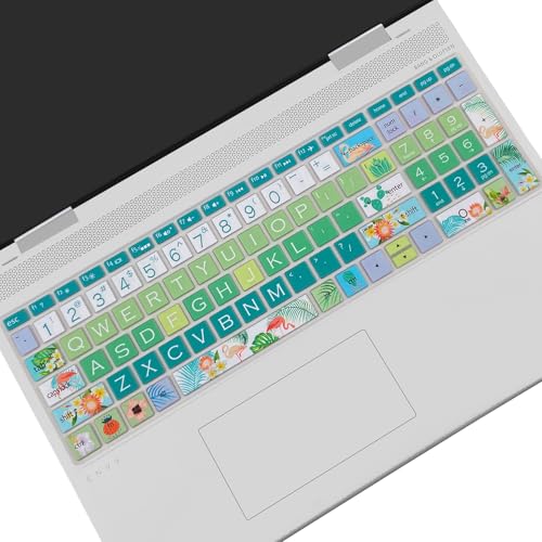 Keyboard Cover for HP Envy x360 15m-bp/bq /2020 2019 HP Pavilion 15/ HP Pavilion x360 15.6” Series/HP Envy 17 17.3" Series/HP Laptop 15t 17t 17-ca0011nr 17-by0040nr, Flamingo - color: Flamingo