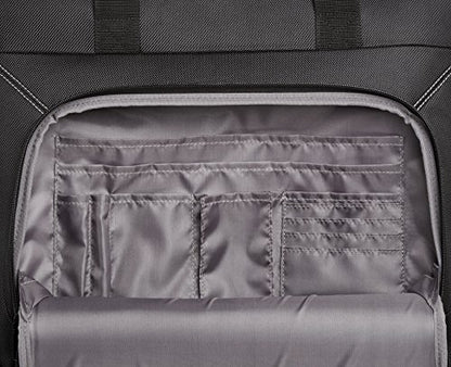 Amazon Basics 15.6" Rolling Laptop Bag for Travel and Business, Briefcase with Wheels, Adjustable Locking Handle, Black