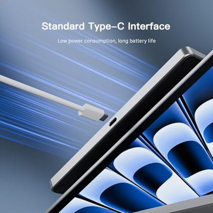 Wireless Trackpad, Tempered Glass Surface with Multi-Touch, Rechargeable Slim USB Windows Touchpad with High Precision Navigation for Windows8/ 10/11 Desktop/Laptop/Notebook Computer PC - color: White