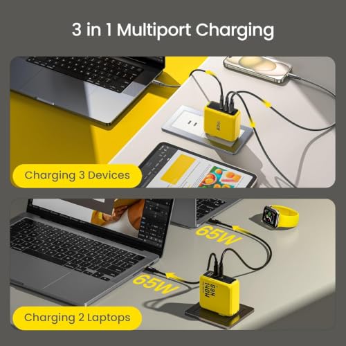 AOHI 240W Laptop Power Bank 27600mAh Portable Fast Charger (99.3wh) +Youth 140W GaN+ USB C Charger 100W Laptop Fast Charger PD3.1 PPS 3-Port USB C Wall Charger