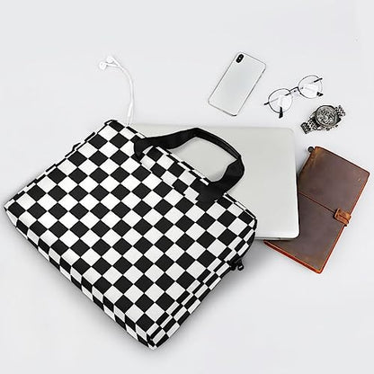 Waving Checkered Flag Car Racing Laptop Case | Waterproof Laptop Briefcase Laptop Bag for Women & Men - color: Color 10