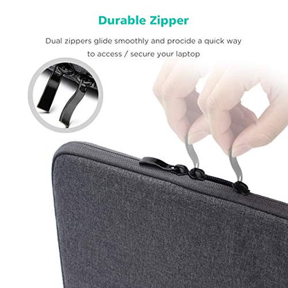 NIDOO 16 inch Laptop Sleeve Carrying Case Computer Protective Cover for 16" ThinkPad E16 Gen 2 / L16 Gen 6/ Z16/ ThinkBook 16 Gen 7 8/15 inch MacBook Air M5 M4/ Dell 16 Plus/HP ASUS Acer - color: Dark Grey, size: 15-16 Inch / Macbook Pro 15 16