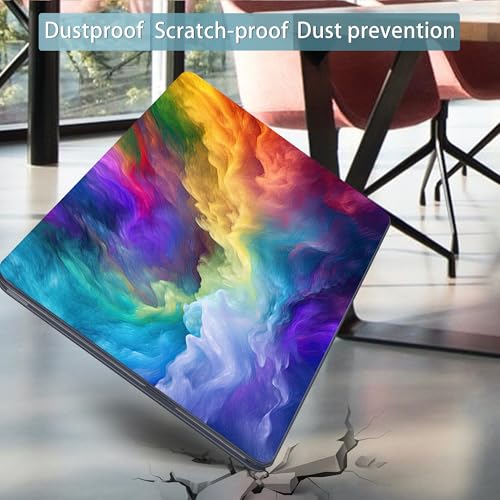 Mektron Case for 2026 MacBook Neo 13-inch A18 Pro chip A3404 Laptop Cover with 13-inch (Diagonal) Liquid Retina Display+ Keyboard Cover+ Screen Protector, Rainbow Cosmic - color: Rainbow Cosmic