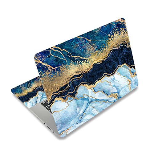 Laptop Skin Sticker Decal,12" 13" 13.3" 14" 15" 15.4" 15.6 inch Laptop Skin Sticker Cover Art Decal Protector Notebook PC (Golden Marble) - color: Golden Marble