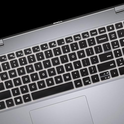 Keyboard Cover Skin for Dell Latitude 5520 5521 5530 5531 5540, Dell Precision 3580 3581 3560 3570 3561 3571 Laptop, Dell Latitude 5540 5530 5520 Keyboard Protective Cover-Black - color: Black