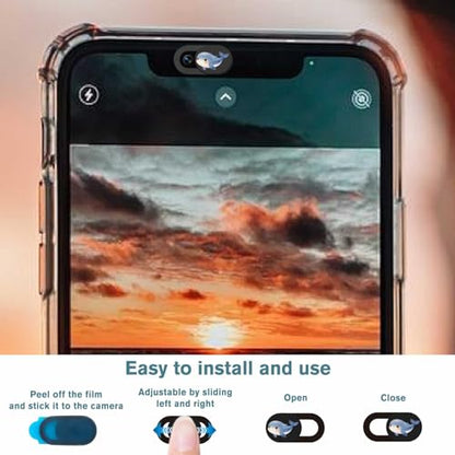 6Pcs 6 Styles Ocean Camera Cover Slide Cute Privacy Guard Accessories, 0.04 Inch Ultra Thin Webcam Cover Protector Blocker for Desktop Computer Tablet Notebook Mini PC Home Office Use - color: Sea Animals