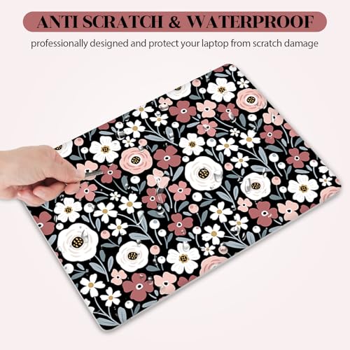 Laptop Notebook Skin Sticker Cover Decal, 13" 13.3" 14" 15" 15.4" 15.6 inch Laptop Vinyl Skin Sticker Cover Art Protector Netbook, Cute Floral - color: Cute Floral