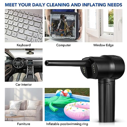DOITOOL Electric Compressed Air Dust Blower Cordless Rechargeable for Electronics Keyboard Car Home Cleaning