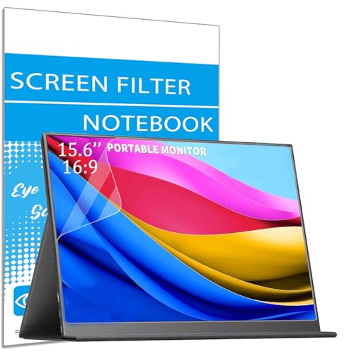 i-Tensodo 2 Pack Anti Glare Screen Protector For 15.6" ARZOPA/MNN/KYY/VILVA/ASUS/FANGOR/ViewSonic/QQH Portable Monitor, Eye Protection Anti Glare Filter