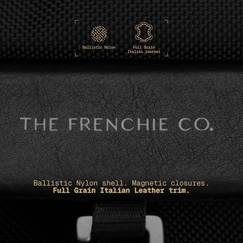 The Frenchie Co. - Work/Travel Speed Backpack - Expandable 23–30 liters - Laptop compartment with anti-theft magnetic closure - Ballistic nylon durable commuter pack - color: Black