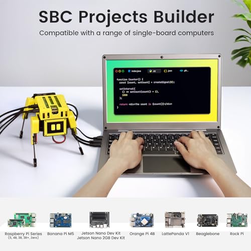 Portable Monitor with Keyboard, 15.6 Inch Lapdock Display with 6000mah Battery,CrowView Note 1080P FHD USB C Monitors with RPi5&Jetson Adapters Compatible with RPi5, PC, Phone, Mac, Game Console