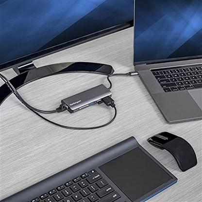 StarTech 6-in-1 USB-C Travel Dock, 4K HDMI, 100W PD, 3x USB Hub, SD, GbE | USB-C Multiport Adapter, Mini Dock for MacBook / Dell / Thinkpad / HP, Thunderbolt compatible - style: 6-IN-1 with SD