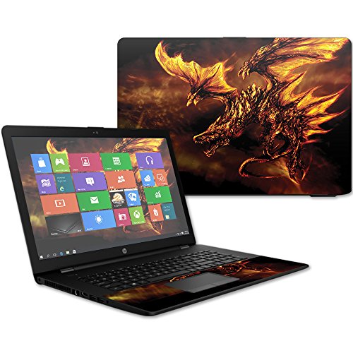 MightySkins Skin Compatible with HP 17t Laptop 17.3" (2017) - Golden Dragon | Protective, Durable, and Unique Vinyl Decal wrap Cover | Easy to Apply, Remove, and Change Styles | Made in The USA - color: Golden Dragon