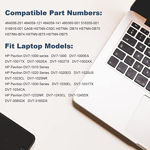 Fancy Buying New 8Cells Laptop Battery fits HP HDX18 HDX18t HP Pavilion dv7t dv7z dv8 HSTNN-OB75 HSTNN-OB74 HSTNN-IB74 HSTNN-IB75 464059-3XX 464059-141 KS525AA, HP Pavilion dv7-... Series - size: 8 Cell