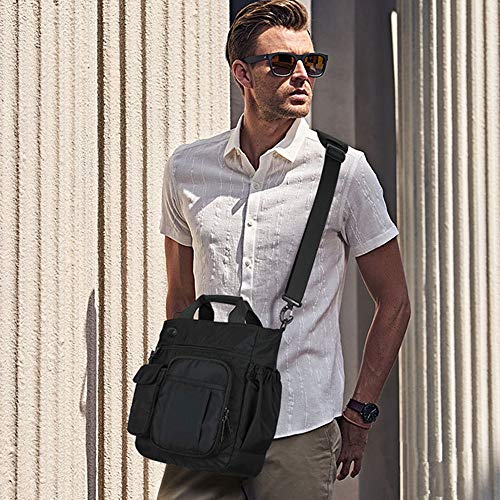 Crossbody Messenger Bag Business Sport Travel Multifunctional Shoulder Bag Laptop Bag Men Women | Business - color: Black