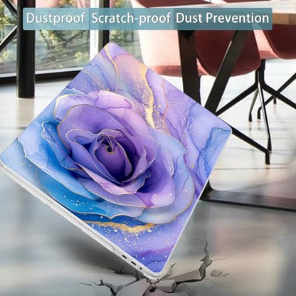Mektron Case for MacBook Pro 16 Inch A2141 Cover 2019 Release 16" with Liquid Retina Display/Touch ID, Plastic Hard Shell with Keyboard Skin & Screen Protector & Dust Plug, Rose Marble - color: Rose Marble