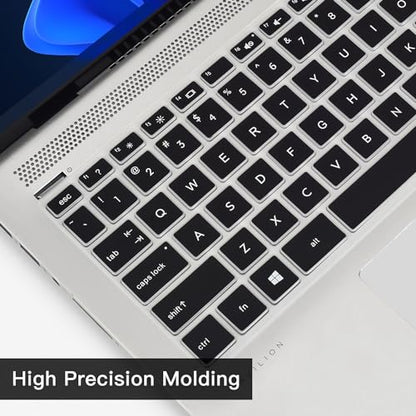 Keyboard Cover for HP Pavilion x360 14" /HP 14 Laptop 14-dq 14-fq 14-bf 14-cm/cf 14-df/dk/ds 14m-ba/cd 14m-dh 14-dq0040nr 14-dq0052dx/dq5009nr/dq0760dx/dq0762dx 14-fq1025nr/fq0033dx(Not Fit 14m-dw/dy) - color: Black