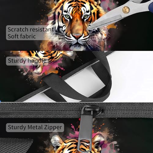 Laptop Bag,14 15 15.6 inch Laptop Case Sleeve,Computer Sleeve with Handle for Women Men,Carrying Case for MacBook,Dell,Lenovo,Notebook Computer,Cute Tiger - color: Cute Tiger