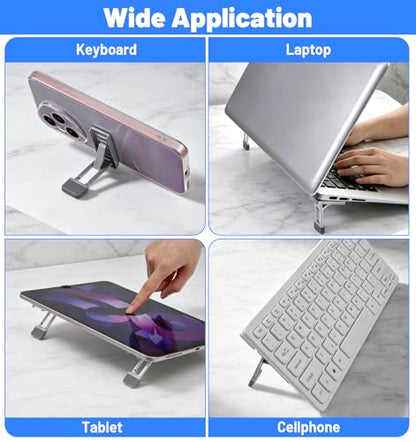 2 Pcs Keyboard Riser, Keyboard Tilt Stand with 3 Adjustable Angles | & Anti-Slip Pads, Zinc Alloy, Keyboards Feet Replacement, for Laptops & Keyboards