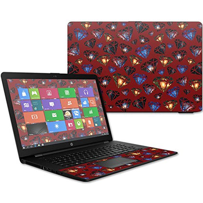 MightySkins Skin Compatible with HP 17t Laptop 17.3" (2017) - Diamond Galaxy | Protective, Durable, and Unique Vinyl Decal wrap Cover | Easy to Apply, Remove, and Change Styles | Made in The USA - color: Diamond Galaxy