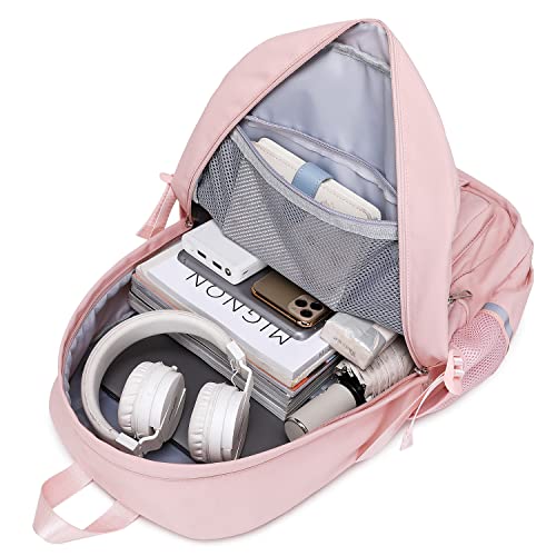 abshoo School Backpack for Girls Bookbag with Lunch Bag Teen Girls School Bag Travel Daypack (Pink) - color: Pink