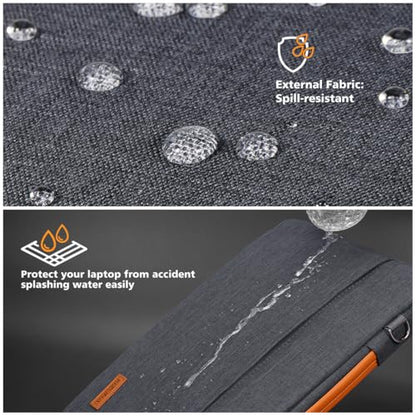KIZUNA Laptop Sleeve Case 16 Inch Computer Carrying Bag for 16" MacBook Pro M3 M1 M2 Max/16 Dell Pro 16 Plus/14 Dell Latitude 5550/15" Yoga Slim 7i/15.3ʺ ThinkPad X9 15/15" IdeaPad Slim 3i Gen 8,Grey - size: 16 Inch / 16" MacBook Pro M4