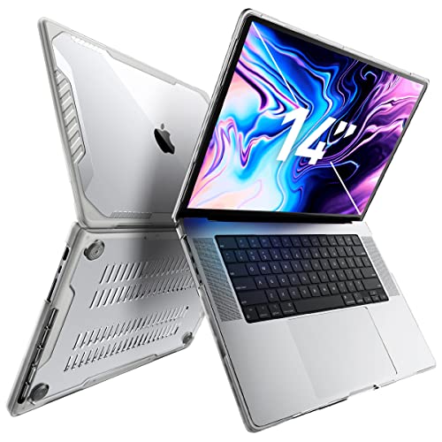 SUPCASE for MacBook Pro 14 Inch Case 2026-2021 (Unicorn Beetle), M5/M4/M3/M2/M1 Pro/Max A3427 A3426 A3434 A3185 A3401 A3112 A2918 A2992 A2779 A2442 Rugged Protective Cover for MacBook Pro 14", Clear - color: Clear