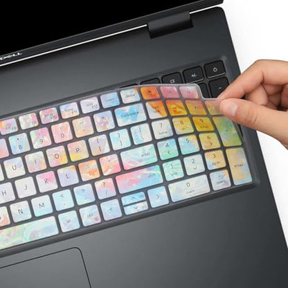 Keyboard Cover for Dell Latitude 3550 3540 5520 5521 5530 5531 5540 5550 & Precision 3590 3591 3580 3581 3560 3570 3561 3571 Laptop, Dell Latitude 15.6 inch Laptop US Keyboard Skin - color: Colors