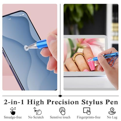 Mabor Stylus for Touch Screens, 5Pcs Mini Stylus Pen with Keychain Portable Precision Capacitive Stylus for Cell Phone Tablets Universal Touch Pen for Touchscreen Laptops