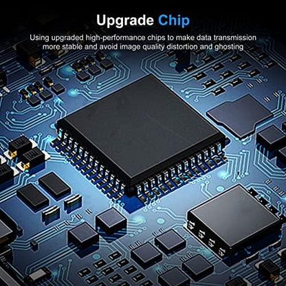USB C to VGA Adapter, USB Type C to VGA Male to Female Converter Braided for Laptops Phones Tablets to Monitor TV