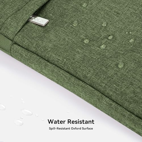 Voova 15.6-15 Inch Laptop Sleeve with Handle, MacBook Sleeve, Army Green | Splash-proof 15.6-inch laptop sleeve with handle and removable strap; fits notebooks and MacBook Pro for daily commute - color: Army Green, size: 14-15.6In & 2019 New Macbook Pro 1