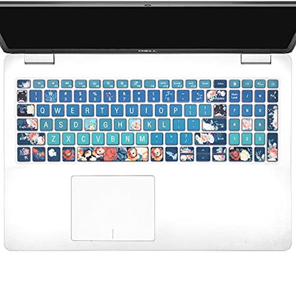 Keyboard Cover Skin for 2021 2020 2019 Dell Inspiron 15 5501 5502 5505 5508 5584 5590 5593 5598 15.6" / Inspiron 15 7000 7590 7591 7501 7506 7706 7790 / Vostro 7590 5590 7500,Rose - color: Rose