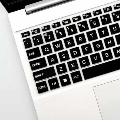 Keyboard Cover for HP 15.6" Laptop 15-fc 15-fd Series， HP Laptop AI 15 15.6"/Laptop AI 17 17.3", HP 15z-fc000 15t-fd000/fd100 15-fc0099nr 15-fd0023dx 15-fd0005dx 15-fc0025dx 15-fd0883nr 15-fc0093dx - color: Black