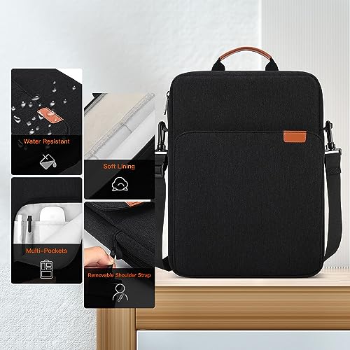 11 inch iPad Air Carrying Bag for 2026 iPad Pro 11 M5 M4 & Air 11 M4 M3, iPad A16 with Magic Keyboard, Protective Travel Shoulder Sleeve Case with Handle, Black - color: Black, size: 11-12.4 inch