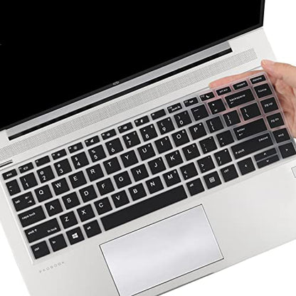Keyboard Cover for HP ProBook 440 445 G9 G5 G6 G7 G8 G10, HP ProBook 430 G5, HP ProBook x360 440 G1, HP ProBook 640 G4 G5 G7 G8 14 inch Keyboard Protective Skin (Not fit 430/440/640 G2 G3) -Bk - size: 14 Inch