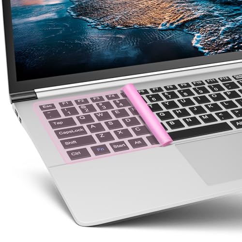 Universal Keyboard Protector Cover Skin for Laptop Notebook 13" 14" Laptop Notebook Ultra-Thin Silicone Waterproof Dustproof Keyboard Protector Skin(Pink,1Pcs) - color: Pink 1Pcs