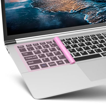 Universal Keyboard Protector Cover Skin for Laptop Notebook 13" 14" Laptop Notebook Ultra-Thin Silicone Waterproof Dustproof Keyboard Protector Skin(Pink,1Pcs) - color: Pink 1Pcs