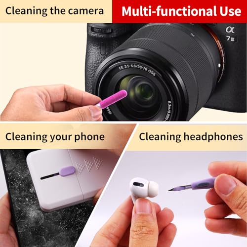 Keyboard Cleaning Brush Laptop Cleaner, 10-in-1 Computer Screen Cleaning Accessories for iPad iPhone, Blue - color: Blue