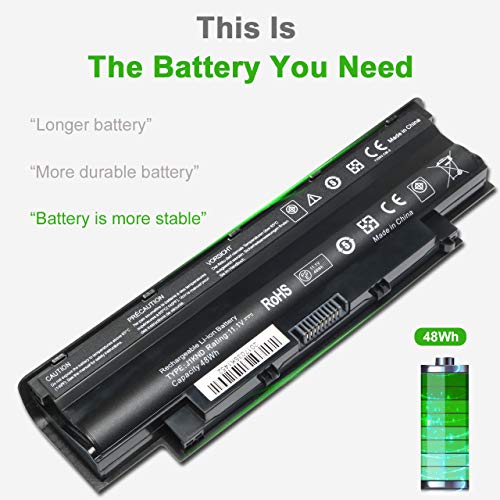 J1KND Replacement Laptop Battery 11.1V 48Wh for Dell Inspiron | Compatible with N7010 N7110 N5010 N5110 N5030 N5040 N5050 3520 N4010 N4110 N4050 M5010 3420 M5030 M5040 M5110